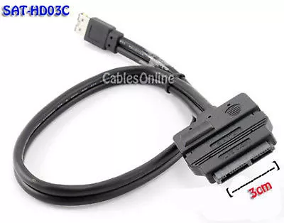 18 Inch ESATAp Combo-Port To Micro SATA Adapter Cable • $20.99