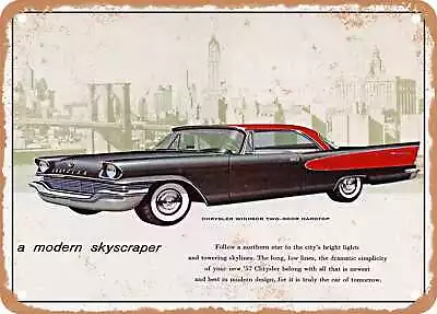 METAL SIGN - 1957 Chrysler Windsor Two Door Hardtop Vintage Ad • $18.66