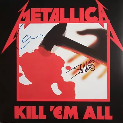 Metallica Autographed Signed Kill 'em All Vinyl - James Hetfield Lars Ulrich • $175