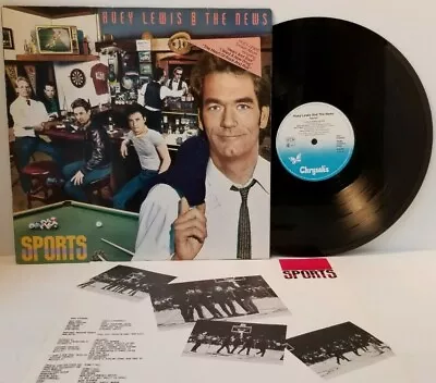 HUEY LEWIS AND THE NEWS Sports LP UK PRESS Chrysalis 205 845 - Tested VG+  *A4 • $11.70