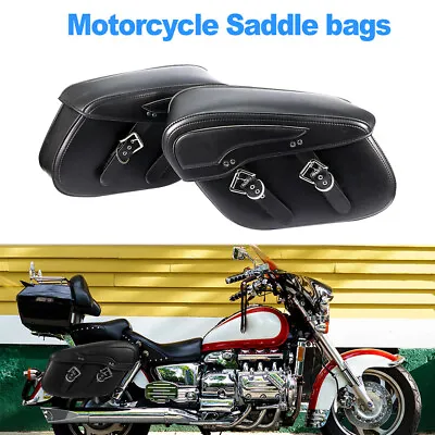 Motorcycle Side Saddle Bags Luggage For Honda VTX 1300 C R S RETRO VT750 VT1100 • $129.99