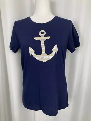 NWOT J.Crew Collectors Tee W/ Striped Anchor Decal Women Medium • $17