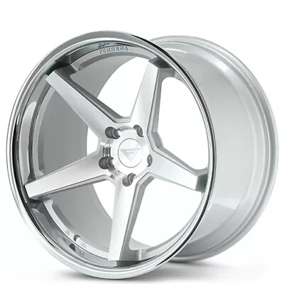 (4) 20x9  Ferrada Wheels FR3 Silver Machined With Chrome Lip Rims (B8) • $2380