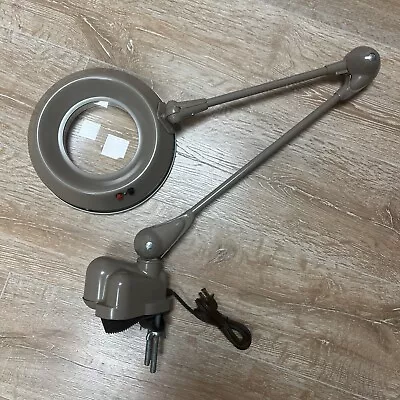 VTG Art Specialty Flexo Articulating Magnifying Swivel Clamp Desk Lamp Untested • $49.99