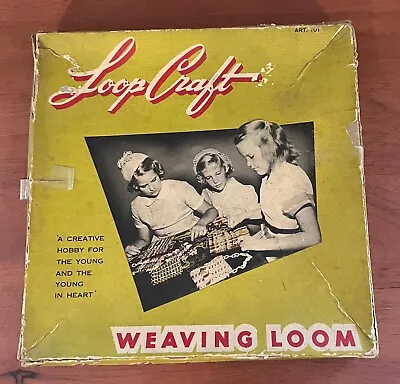 Vintage Loop Craft Weaving Loom By Nelly Bee Products Hickory N.C. With Box • $15.99