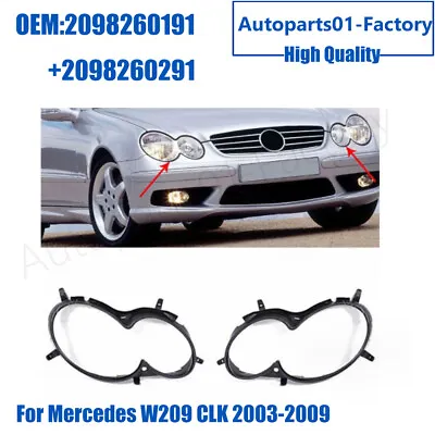 1 Pair Front Left Right Headlight Gaskets For Mercedes Benz W209 CLK 2003-2009 • $33.11