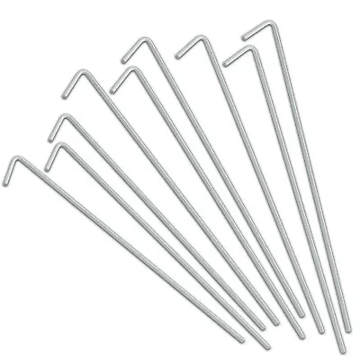 £7.95 • Buy 50 X Heavy Duty Galvanised Steel Tent Pegs Metal Camping Ground Sheet Anchor