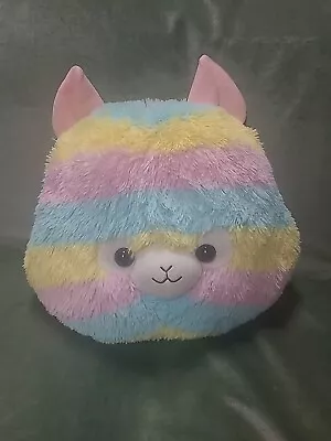 Amuse Alpacasso 15  Tall 15  Rainbow Alpaca  Throw Pillow Plush     • $15