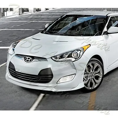 For 12-17 Hyundai Veloster Base Painted White Front Bumper Splitter Spoiler Lip • $78.99