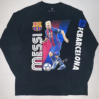 $18.37 • Buy FC Barcelona Official Merchandise Long Sleeve T Shirt Lionel Messi Size Medium