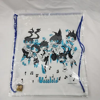 Vocaloid Hatsune Miku Drawstring Tote Bag W Pin Knapsack Set 2014 Autumn Ver New • $29.95