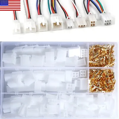 380Pcs 2.8mm 2/3/4/6-Pin Car Electrical Wire Cable Connector Terminal Plug Kit • $15.04