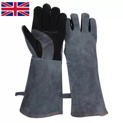 16  Leather TIG Welding Gloves Heat Resistant Lined For Mig Tig Welders Gloves • £8.97