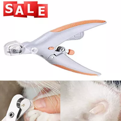 LED Lights Dogs Nail Clippers Pet Cat Animal Rabbit Claw Trimmer Grooming Cutter • £7.29