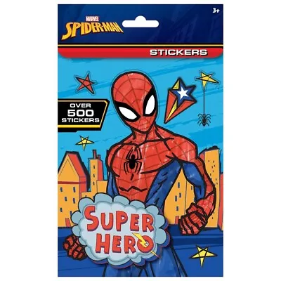 Over 500 Marvel Spiderman Kids Sticker Book Stickers Creative Fun Activity Gift • £3.49