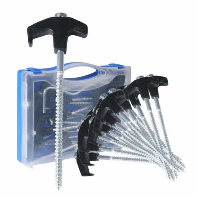 $25.99 • Buy 20x Camping Tent Pegs Heavy Duty Screw Steel In Ground Camping Outdoor Stakes AU