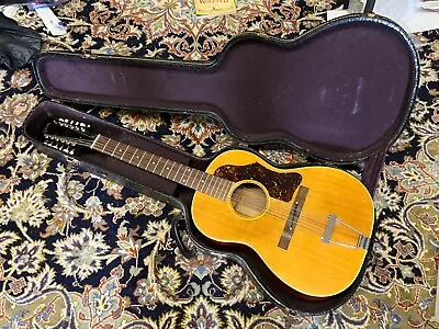 Nice Vintage 1962 60s GIBSON 12 String ACOUSTIC Guitar AS-IS W Case # 851920 • $409