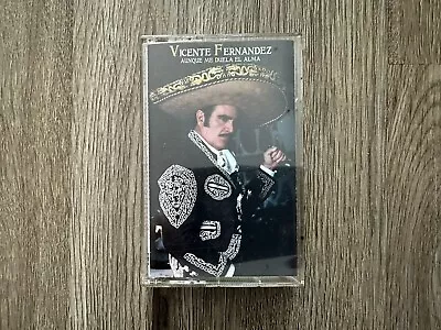 Vintage Vicente Fernandez Aunque Me Duela El Alma Spanish Cassette Tape • $9.99