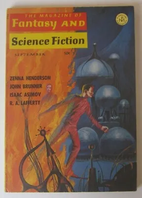 FANTASY SCIENCE FICTION September 1966 - R.A. Lafferty Joanna Russ John Brunner • $9.42
