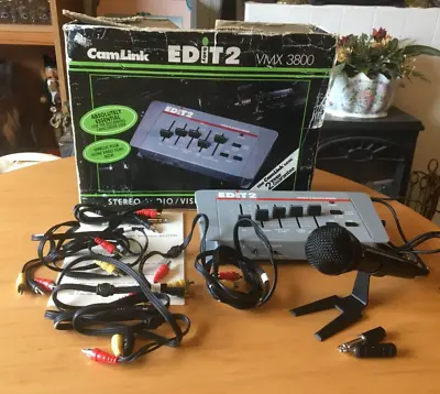 Retro Camlink Baby Edit2 Vmx3800 Stereo Audio Visual Video Editing System/mixer • £22.99