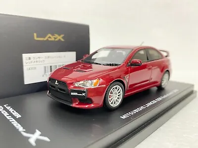 1:43 LA-X MITSUBISHI LANCER EVO X 10 RED 2008 JDM Resin Scale Model Car • $75