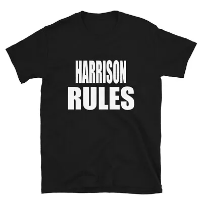 HARRISON Rules Son Daughter Boy Girl Baby Name TShirt • $25.88