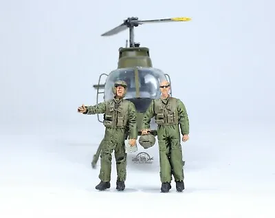 $39.98 • Buy Set 02 Helicopter Pilots (for UH-1 Huey, OH-6A, OH-58) 1:48 Pro Built Model