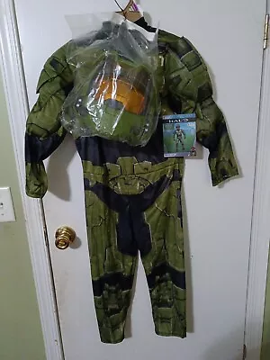 Halo Infinite Master Chief Costume Kid Size Video Game Small (4-6) Disguise  • $15