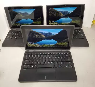 Lot Of 3 DELL Latitude 3189 Laptop Touch 1.1GHz 4GB 128GB SSD Windows 10 #69 • $175.99