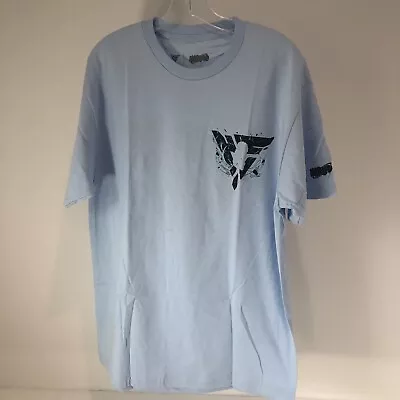 Naruto Mens Short Sleeve Sasuke Graphic T Shirt Size Large Light Blue New • $17.99