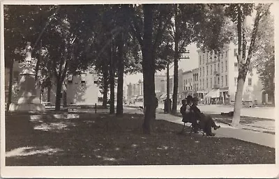 RPPC Coldwater MI Street Scene Southern Michigan Hotel & Park Monument 1910s • $39.99