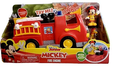 NEW Disney Jr. Mickey’s Fire Engine Truck Ladder Mickey Pluto Lights & Sound  • $18.75