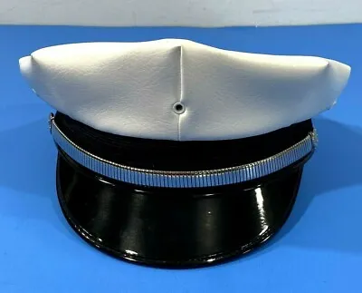 New Keystone 8 Point Cap Police Fire Class A Dress Hat White With Serge 6 • $34.99