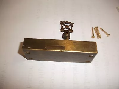 $22.50 • Buy Vintage BRASS Lock For Cabinet Door Desk Drawers Woodworking Hardware With Key