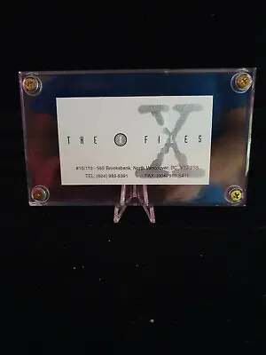 Extremely Rare! X Files TV Show Prop Business Card With Authenticity Hologram • $240.50