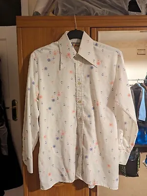 1970s Mens Long Collar Shirt • £0.99