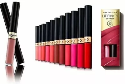 Max Factor Lipfinity 24HR Lip Colour Lipstick  - CHOOSE YOURS SHADE • £6.99
