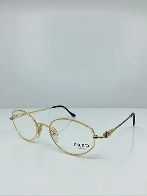 New Vintage FRED Lunettes Eyeglasses Maldives Bicolore Gold C. Made France 52mm • $899.99