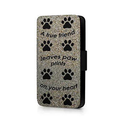£4.99 • Buy Dog Paw Print Phone Flip Case For IPhone - Huawei