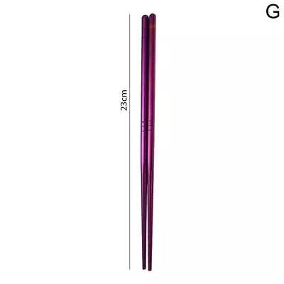 Reusable Sushi Chopsticks Stainless Steel Chinese Metal Good Chopsticks F1D2 • $1.97