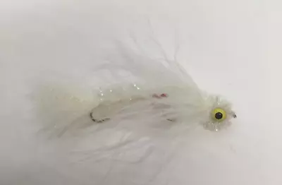 Articulated Marabou Poodle - White - Articulated Streamer • $17.99