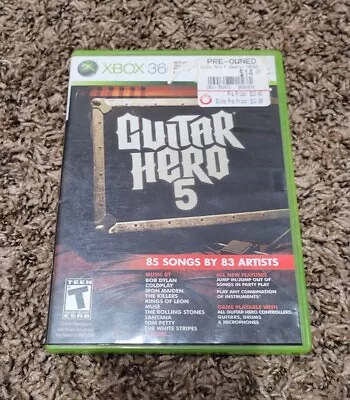$18.99 • Buy Guitar Hero 5 Xbox 360 2009 Complete Cib | FREE SHIPPING