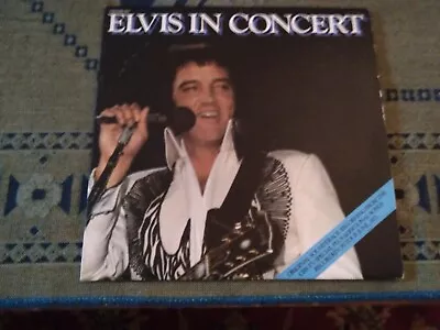 LP ELVIS IN CONCERT 1977 2 Record Set Vinyl Both In Mint See Pictures • $22.50