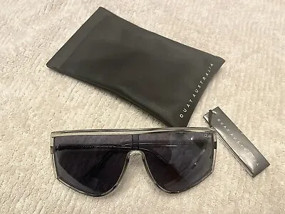 $70 • Buy Brand New With Tag Attached- Quay Cosmic Grey Smoke Shield Glasses W/ Case. Rare