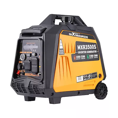 3500W Portable Super Quiet Dual Fuel Inverter Generator Electric Start Gas / LPG • $731.20