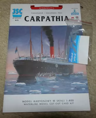 RMS Carpathia 1:400 JSC Card Model Kit+ Resin Lifeboats • £28.99