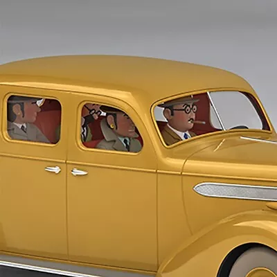 The Kidnappers Yellow Buick 1/24 Voiture Tintin Cars The Seven Crystal Balls • $99.99