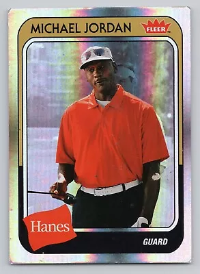 Michael Jordan 2019 Fleer Hanes Foil MJ-19 Golfing Hof • $6.75