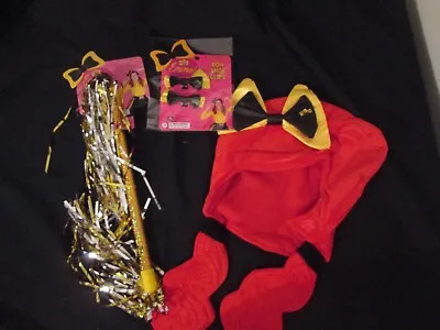 THE WIGGLES - EMMA - Novelty Hat Tinsel Twirling Baton & Shoe Bow Clips  NEW • $14.50