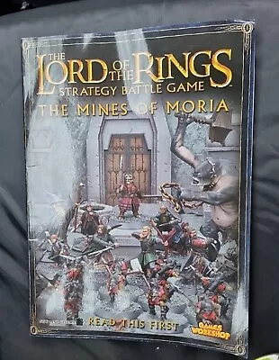 LOTR Strategy Battle Game: Mines Of Moria Book Games Workshop & Rule Book • £9.99